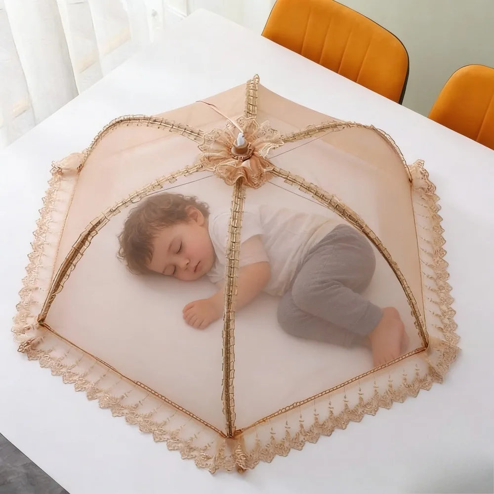 Moustiquaire Pliable Bébé – Auvent Dentelle Respirant 70x50cm