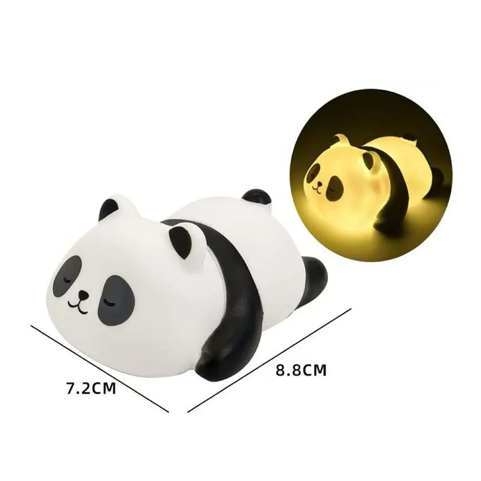 Veilleuse LED Panda Mignon – Lampe de Chevet Enfant en PVC | Décor Nurserie