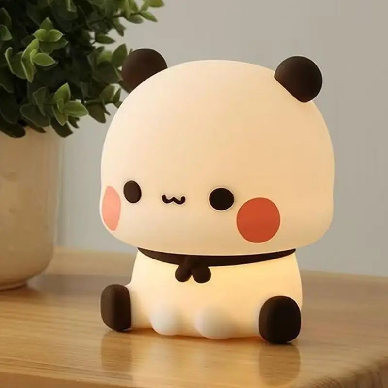 Veilleuse Panda Kawaii LED Silicone – Lampe Tactile Enfant Bébé