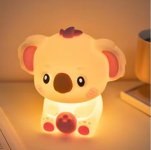 Veilleuse LED Animaux en Silicone Rechargeable – Lampe Colorée Chambre Enfant