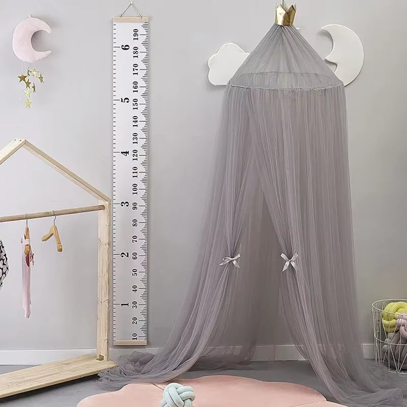 Baldaquin couronne enfant | Ciel de lit épais décoration chambre bébé