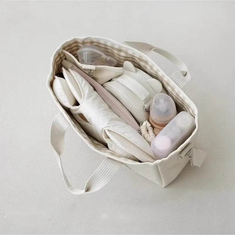 Sac à Langer Style Hobo Compatible Poussette | Motif Ours | 34cm