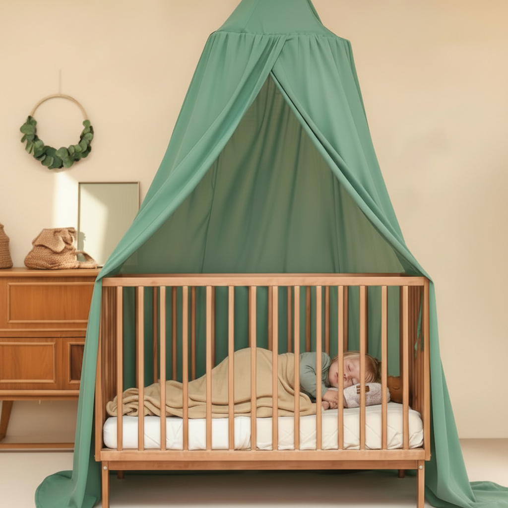 Ciel de Lit Bébé Conique – Vert