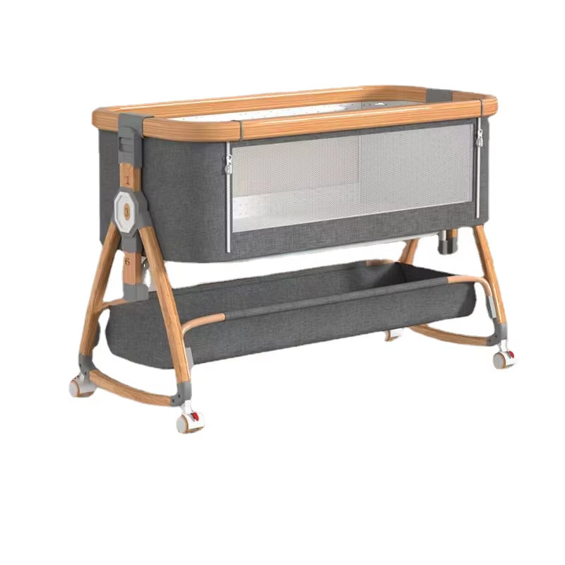 Lit Bébé Multifonctionnel à Roulettes Silencieuses – Joyeuse Planet
