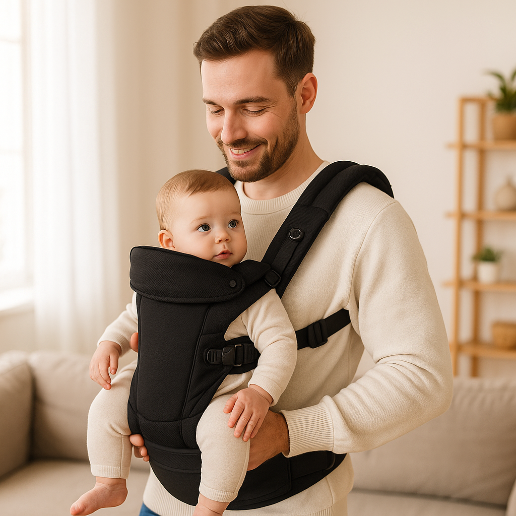 porte bebe qui s'adapte progressivement au poids de l'enfant