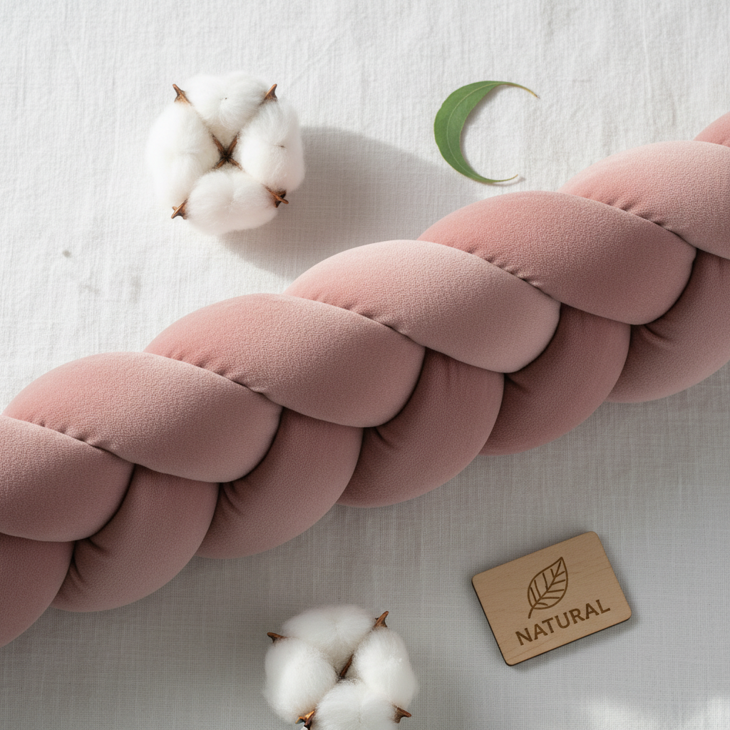 Tresse de lit bébé | Beige Doux