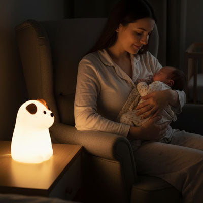Veilleuse bébé | Doudou Chiot Silicone