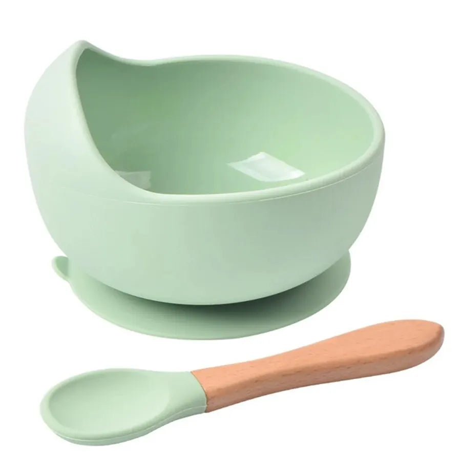 Bol Silicone Anti-Déversement Bébé – Sans BPA, Sans PVC