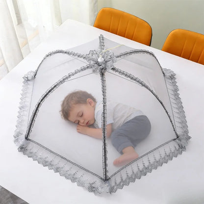 Moustiquaire Pliable Bébé – Auvent Dentelle Respirant 70x50cm