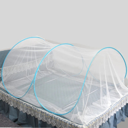 Moustiquaire Pliable Portable Sans Fond – Tente Anti-Moustiques Camping Lit Simple/Double Taille Ajustable