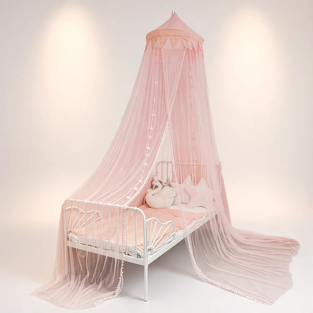 Moustiquaire de Lit Pliable Luxe 100% Polyester – Baldaquin Conique Enfant & Camping