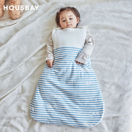 Gigoteuse Bébé Coton 0-24 Mois – Rayures, Pois & Étoiles | HOUSBAY