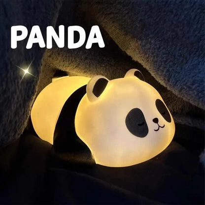 Veilleuse LED Panda Mignon – Lampe de Chevet Enfant en PVC | Décor Nurserie