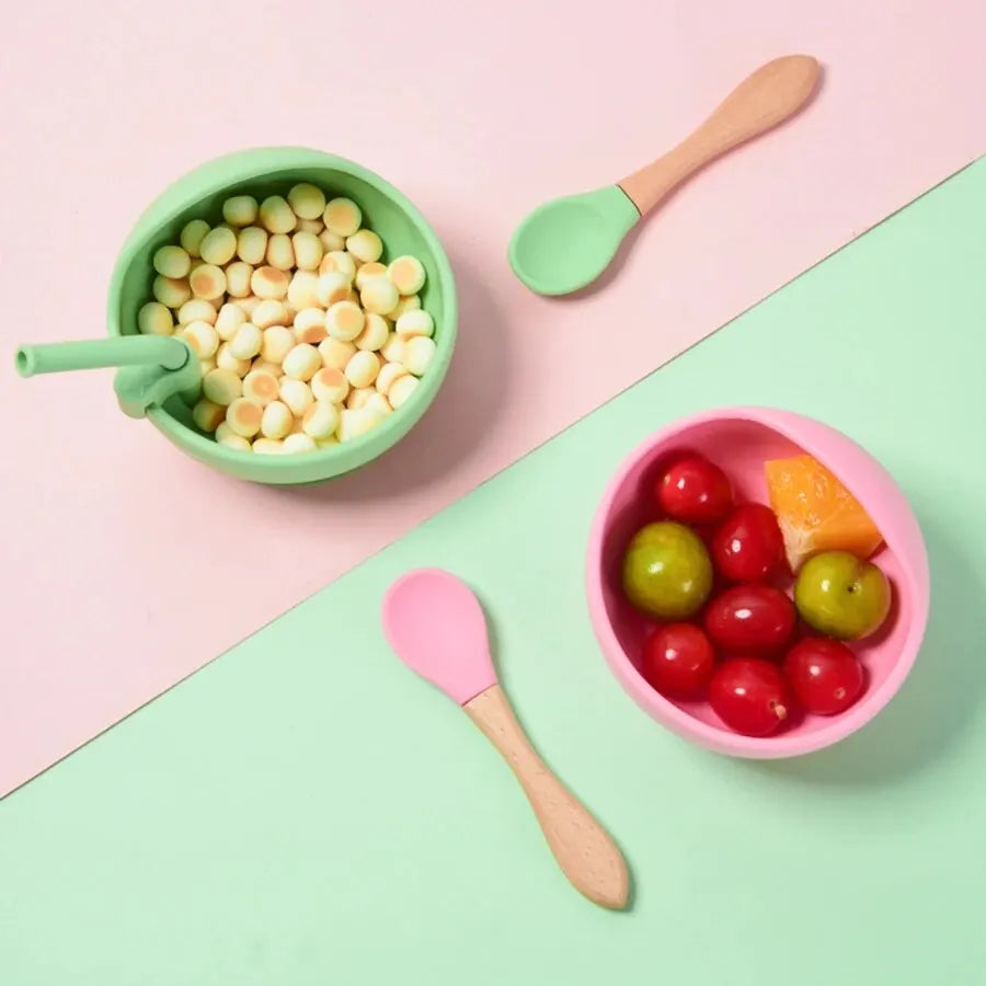 Bol Silicone Anti-Déversement Bébé – Sans BPA, Sans PVC