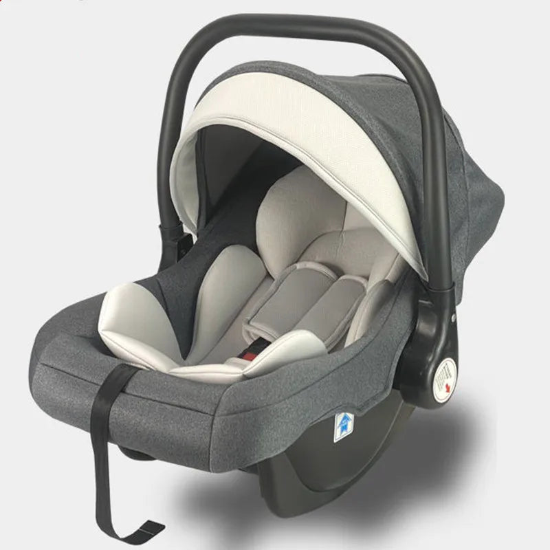 Siège Auto Bébé Pliable Réversible 0-4 Ans | Lin Naturel | Certifié Sécurité | Changsheng RA-E