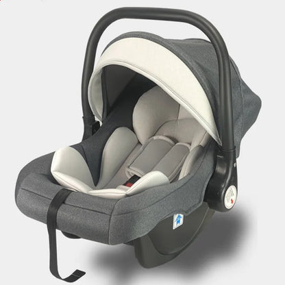 Siège Auto Bébé Pliable Réversible 0-4 Ans | Lin Naturel | Certifié Sécurité | Changsheng RA-E