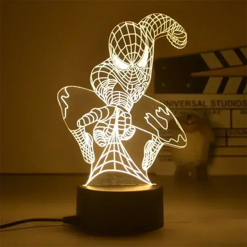 Veilleuse 3D LED Marvel – Lampe Déco Chambre Enfant