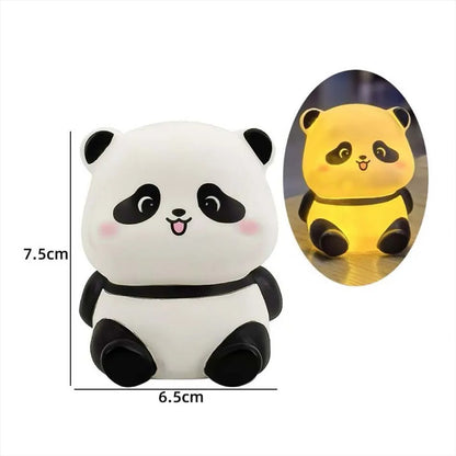 Veilleuse LED Panda Mignon – Lampe de Chevet Enfant en PVC | Décor Nurserie