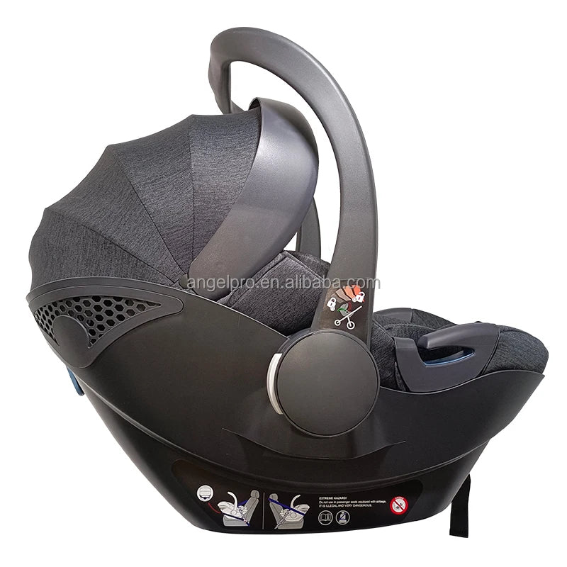 Siège Auto Bébé 0-12 Mois Isofix | Lin Naturel Certifié I-Size | Logo Personnalisable