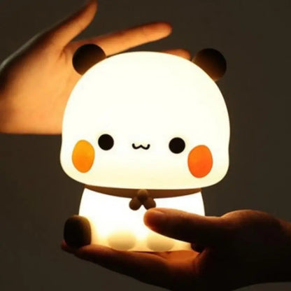Veilleuse Panda Kawaii LED Silicone – Lampe Tactile Enfant Bébé