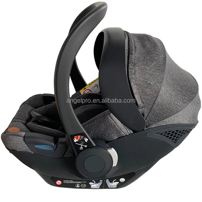 Siège Auto Bébé 0-12 Mois Isofix | Lin Naturel Certifié I-Size | Logo Personnalisable
