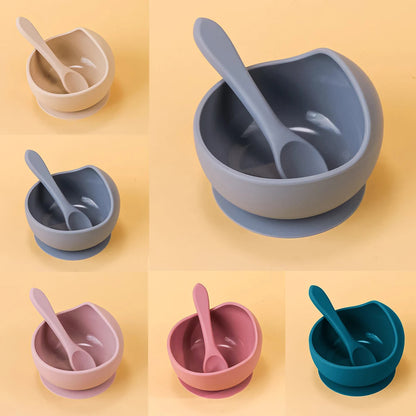 Bols à Ventouse en Silicone pour Bébé | Apprentissage Alimentation | Lot de 2