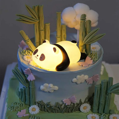 Veilleuse LED Panda Mignon – Lampe de Chevet Enfant en PVC | Décor Nurserie