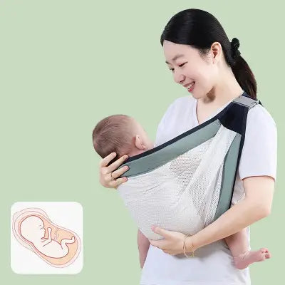Porte-Bébé Ergonomique | Vert Avocat