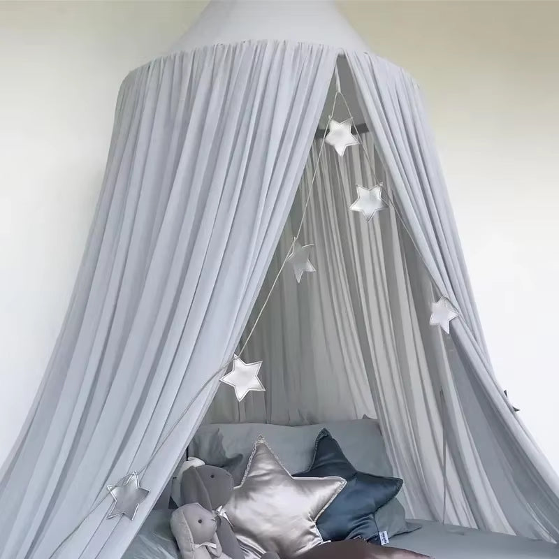 Ciel de lit bébé dôme en gaze | Style nordique & moustiquaire intégrée