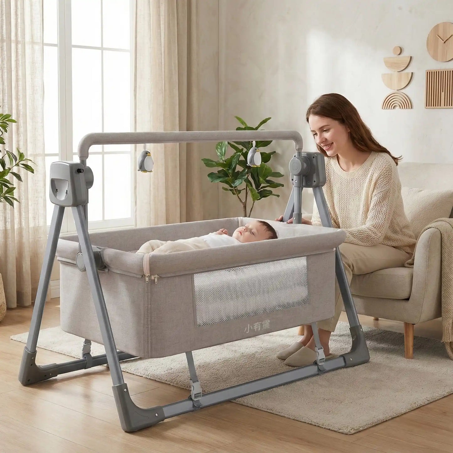 Berceau bébé Intelligent | Évolutif & Connecté