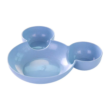 Assiette compartimentée pour bébé avec base antidérapante