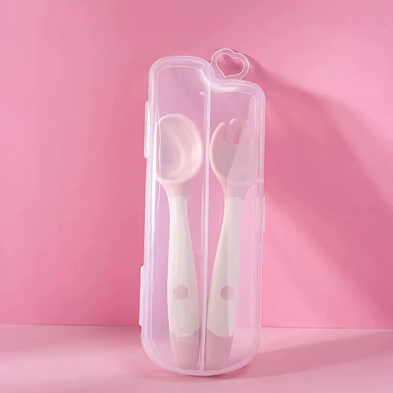 Ensemble Couverts Pliables Silicone Bébé – 1 à 6 ans