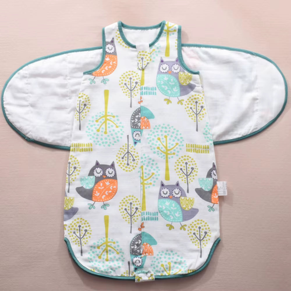 Gigoteuse Gaze Coton & Bambou – Emmaillotage Doux 0-24 Mois