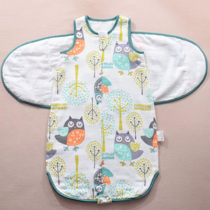 Gigoteuse Gaze Coton & Bambou – Emmaillotage Doux 0-24 Mois