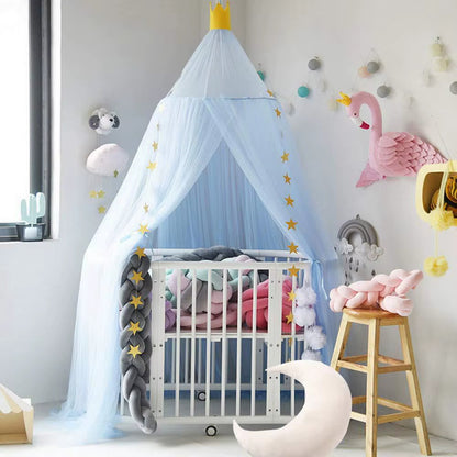 Ciel de lit enfant dôme dentelle | Moustiquaire ronde & tente de jeu bébé