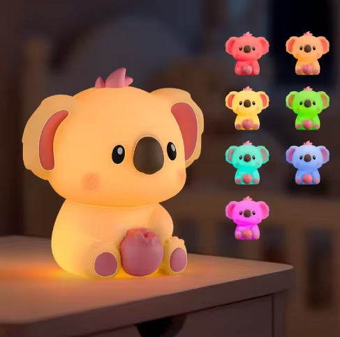 Veilleuse LED Animaux en Silicone Rechargeable – Lampe Colorée Chambre Enfant