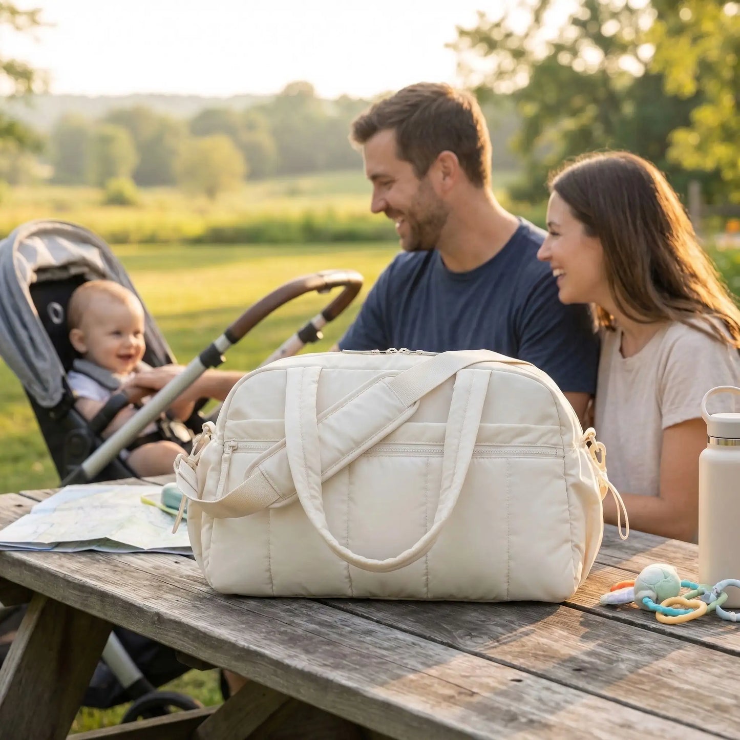 Sac a langer beige  enfants