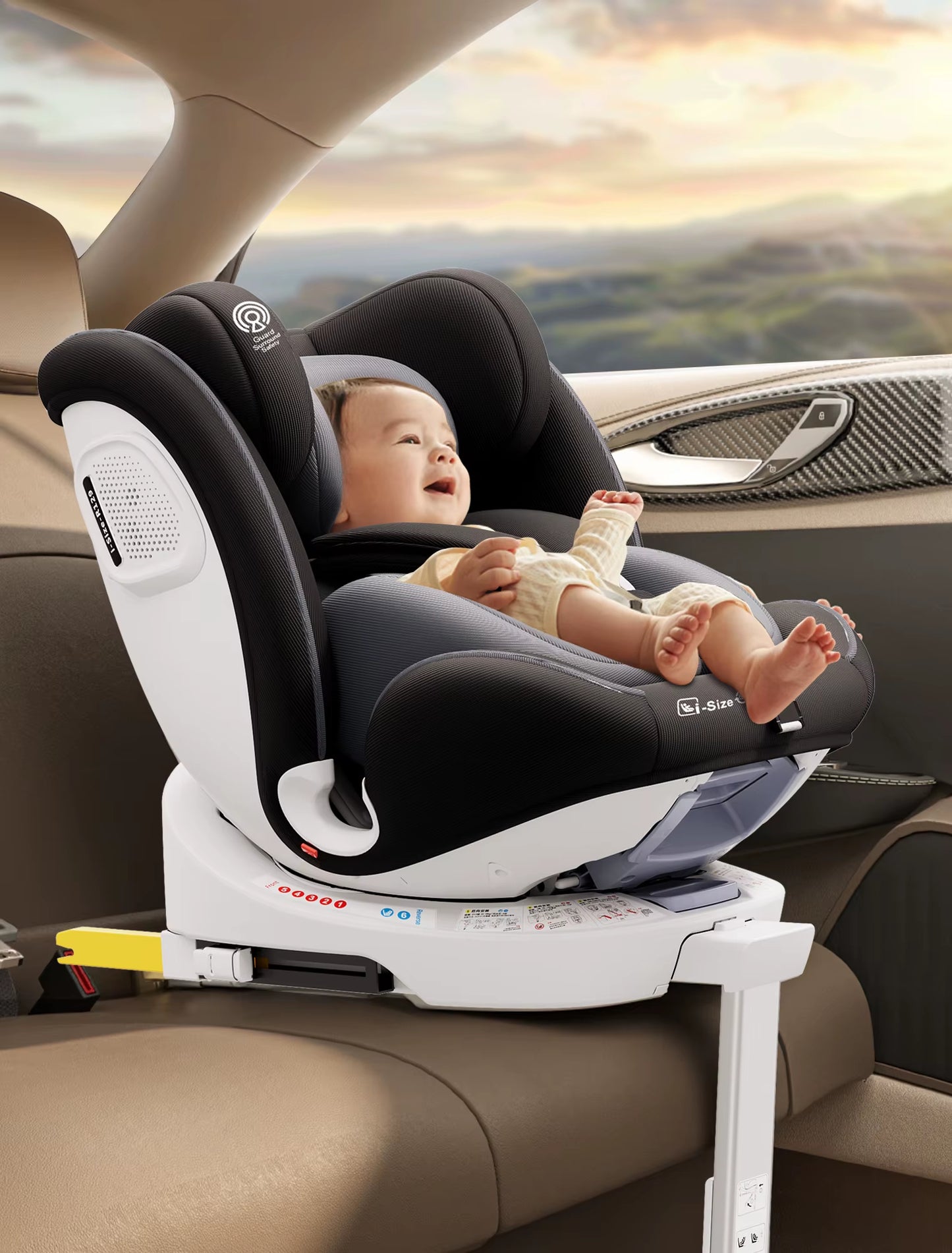 Siège Auto Bébé 0+/123 Pivotant 360° | SecuRotate