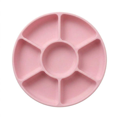 Assiette compartimentée en silicone pour bébé – Antidérapante et sans BPA