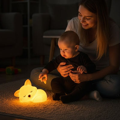 Veilleuse bébé rassurante.