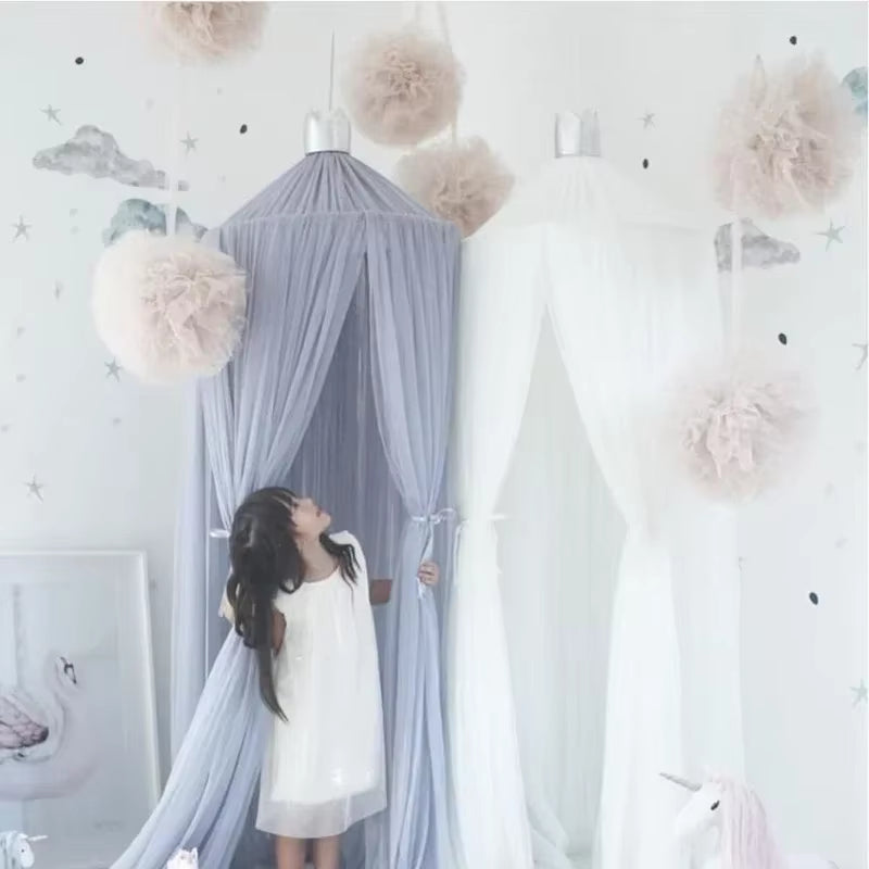 Baldaquin couronne enfant | Ciel de lit épais décoration chambre bébé