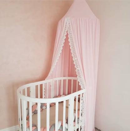 Ciel de lit Bébé Dôme Rond – Moustiquaire Princesse 240 cm