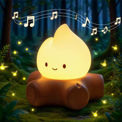Veilleuse LED Bruit Blanc – Effet Feu de Camp Rechargeable USB