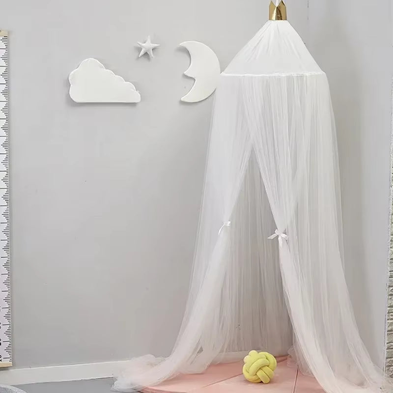 Baldaquin couronne enfant | Ciel de lit épais décoration chambre bébé