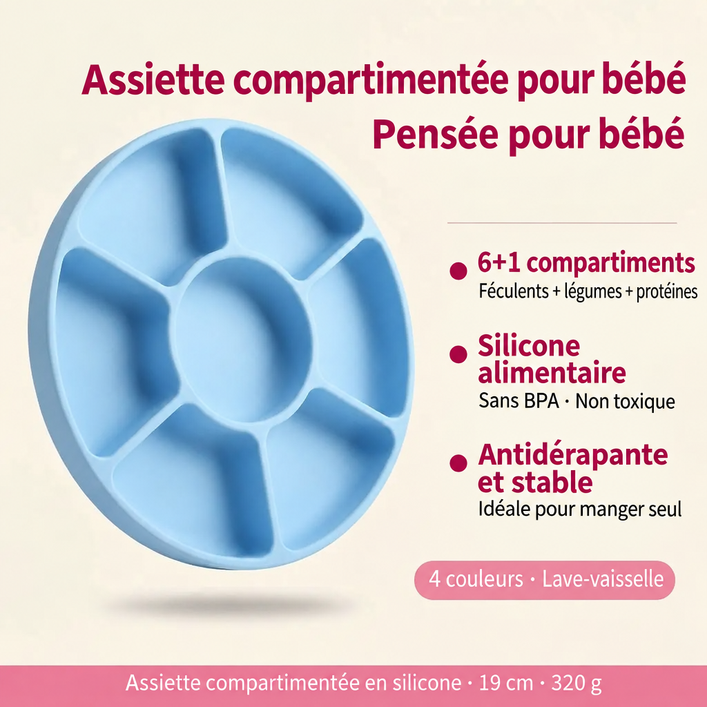 Assiette bleue et ses avantages