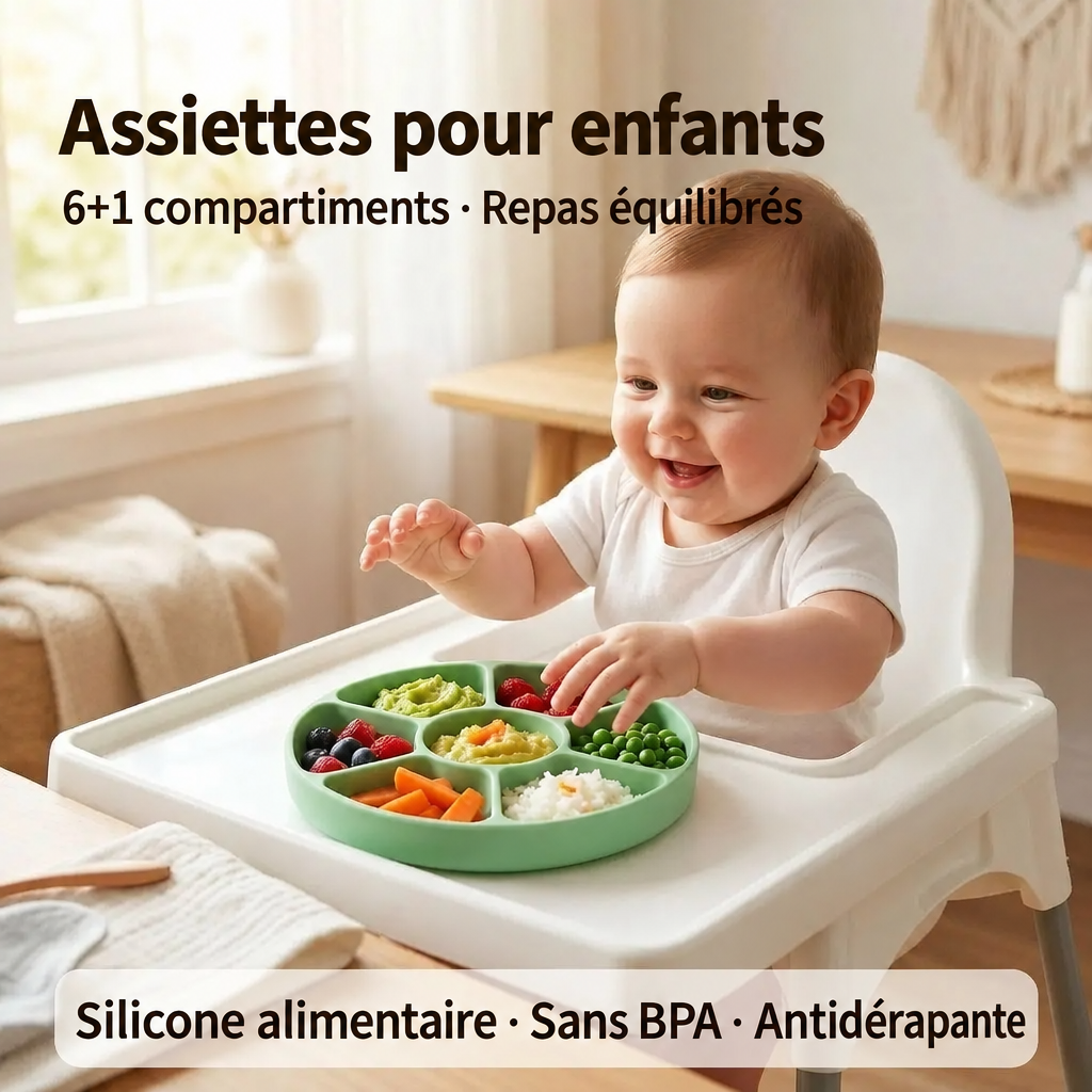 Bébé dans sa chaise haute