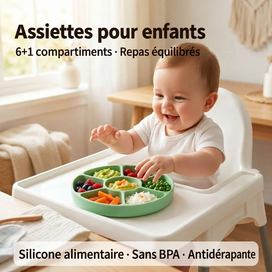 Bébé dans sa chaise haute