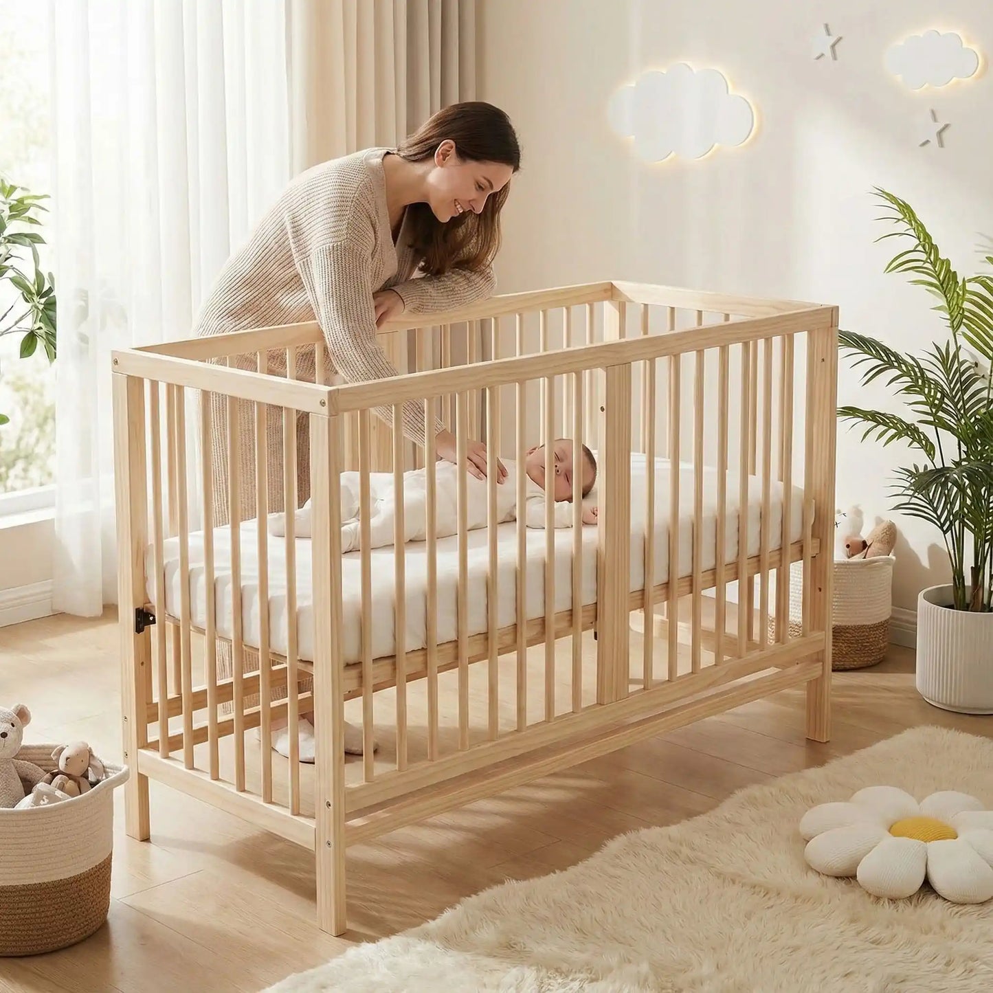 Berceau bébé en bois évolutif | Naturel Comfort