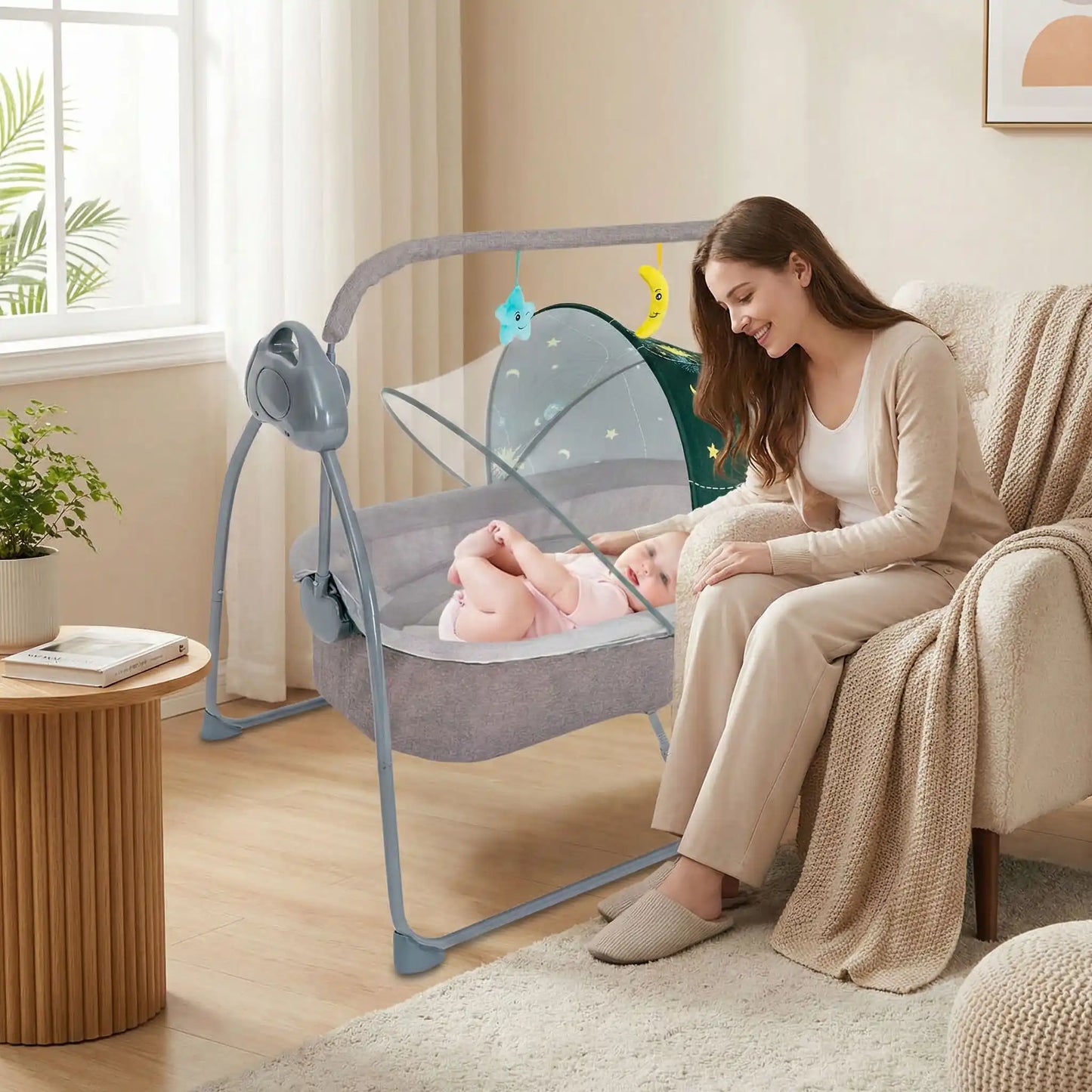 Berceau Bébé Balancelle Électrique | SleepComfort