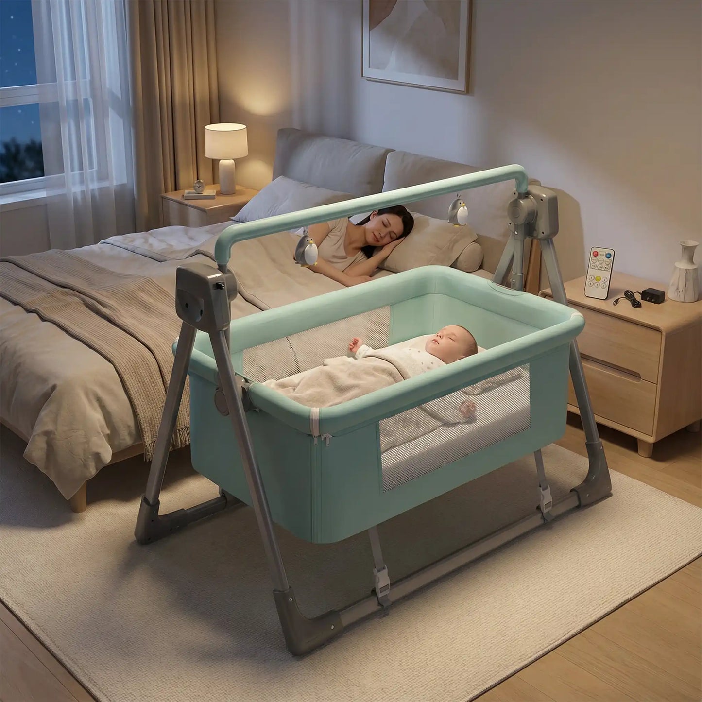 Berceau bébé Intelligent | Évolutif & Connecté